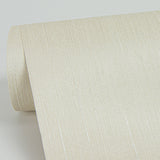 Pietra Cream Silk Textured Vinyl Wallpaper with Fabric & Woven Texture - Sirpi 4058-21764