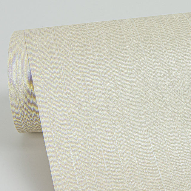 Pietra Cream Silk Textured Vinyl Wallpaper with Fabric & Woven Texture - Sirpi 4058-21764
