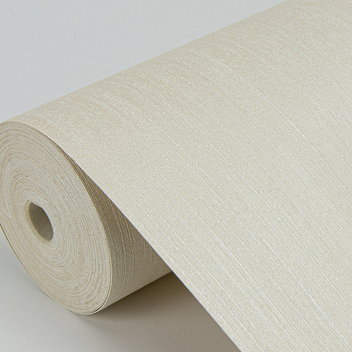 Pietra Cream Silk Textured Vinyl Wallpaper with Fabric & Woven Texture - Sirpi 4058-21764