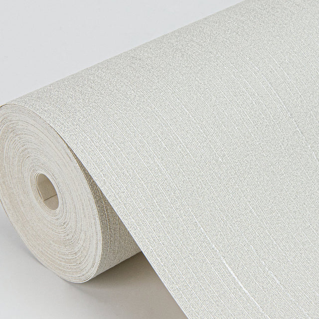 Pietra Silver Silk Wallpaper with Glitter Metallic Fabric Texture - Sirpi 4058-21765