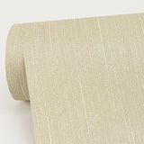 Pietra Gold Silk Wallpaper with Fabric Texture and Transitional Style - Sirpi 4058-21766