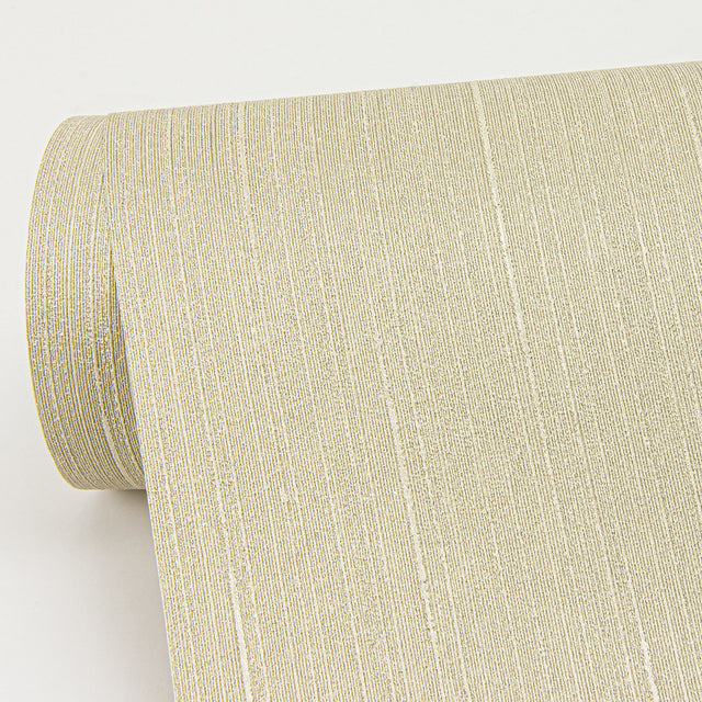 Pietra Gold Silk Wallpaper with Fabric Texture and Transitional Style - Sirpi 4058-21766