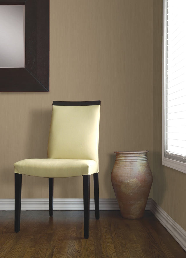 Pietra Copper Silk Wallpaper with Fabric & Woven Texture, Glitter Textured Finish - Sirpi 4058-21768