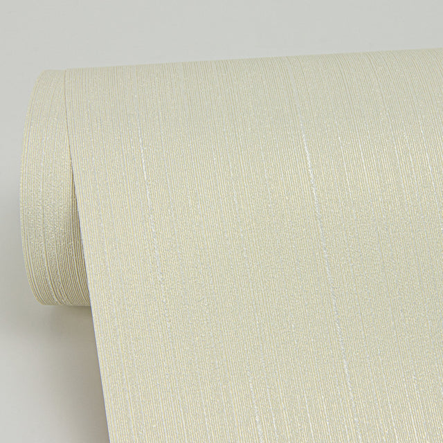 Pietra Light Yellow Silk Wallpaper with Fabric & Woven Texture, Transitional Style - Sirpi 4058-21769