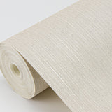Pietra Taupe Silk Wallpaper with Fabric Texture and Transitional Abstract Style - Sirpi 4058-21770