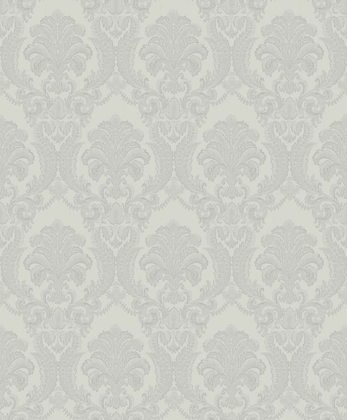 Renatta Silver Damask Wallpaper with Glitter Raised Ink - Sirpi 4058-21775