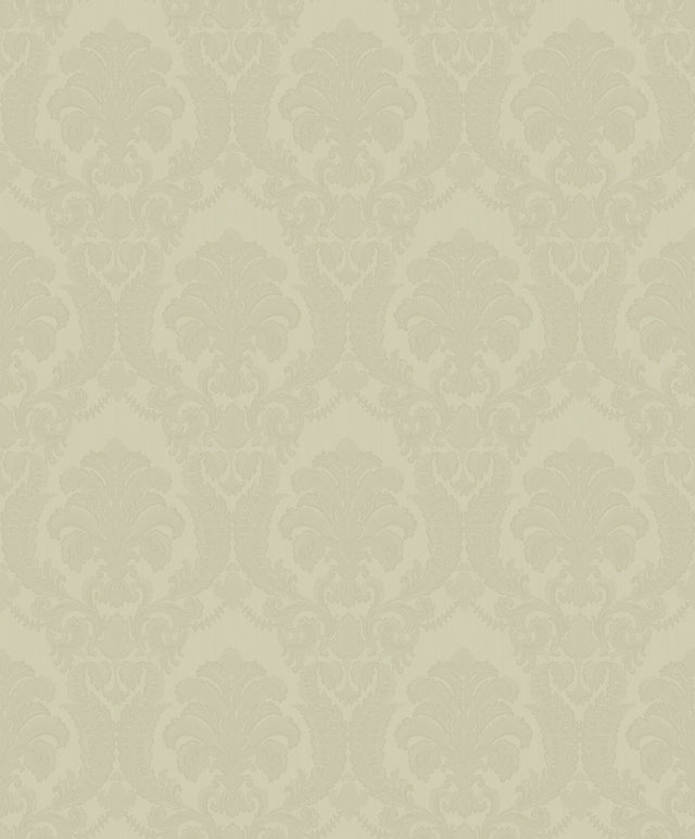 Renatta Gold Damask Wallpaper with Raised Ink Traditional Pattern - Sirpi 4058-21777