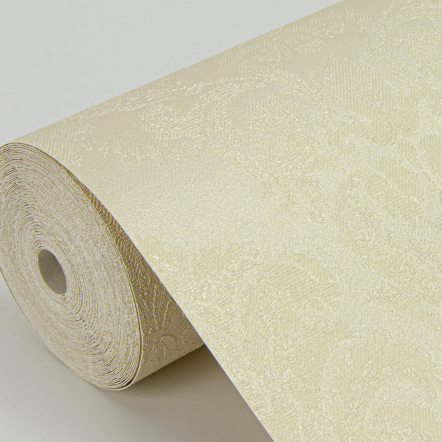 Renatta Gold Damask Wallpaper with Raised Ink Traditional Pattern - Sirpi 4058-21777