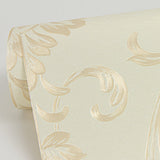 Antonella Gold Scroll Damask Wallpaper with Metallic Raised Ink - Sirpi 4058-21788