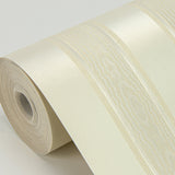Zeta Light Yellow Moire Stripe Wallpaper with Metallic Raised Ink Texture - Sirpi 4058-21791
