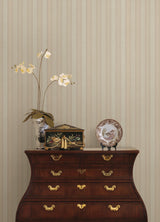 Zeta Peach Moire Stripe Wallpaper with Metallic Raised Ink - Sirpi 4058-21792