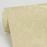 Betina Gold Damask Wallpaper with Metallic Textured Damask - Sirpi 4058-24800