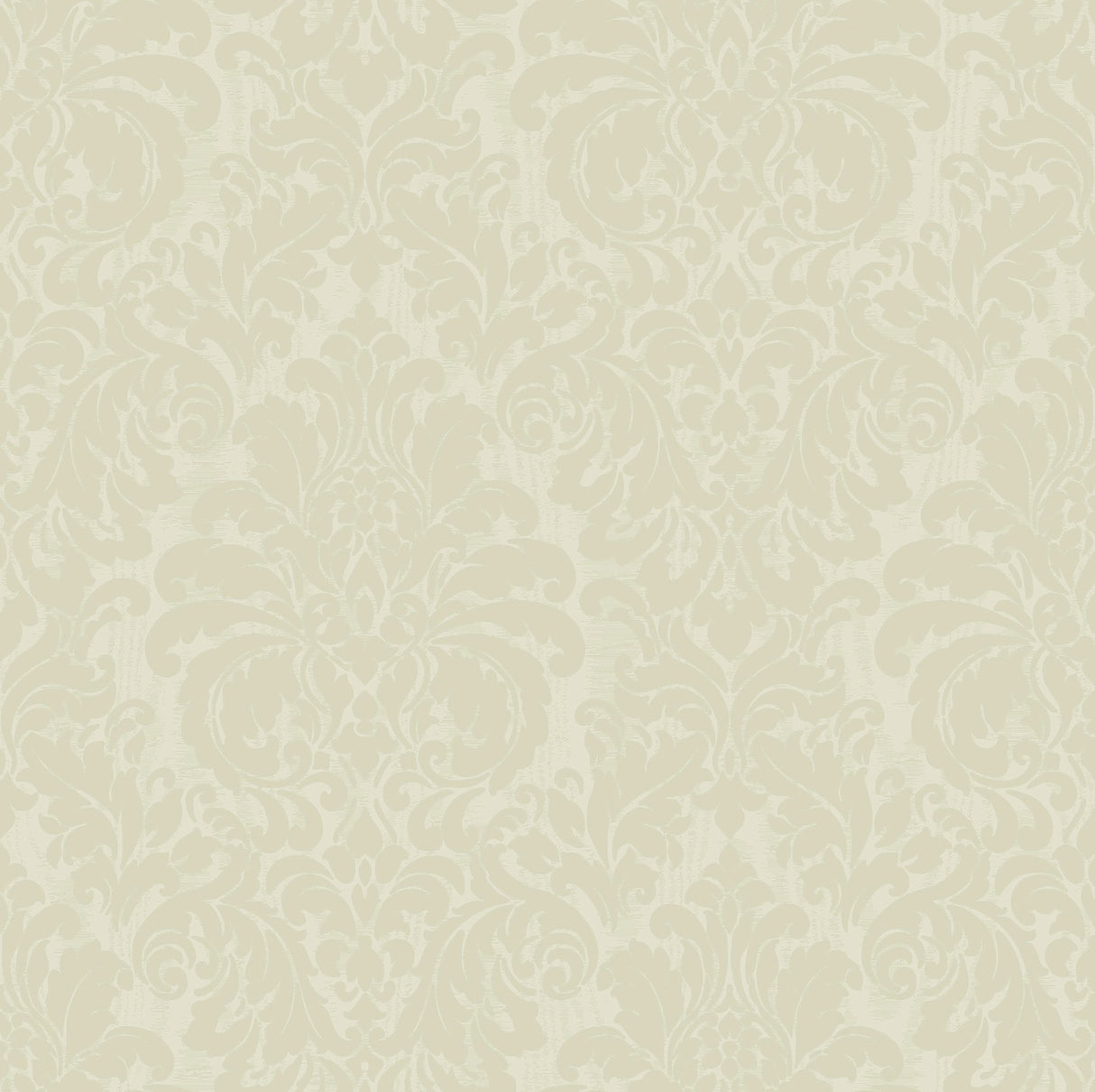 Betina Light Yellow Damask Wallpaper with Metallic Textured Traditional Motif - Sirpi 4058-24802