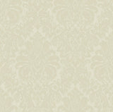 Betina Light Yellow Damask Wallpaper with Metallic Textured Traditional Motif - Sirpi 4058-24802