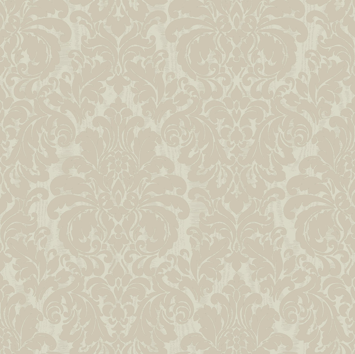 Betina Cream Damask Wallpaper with Textured Woodgrain Motif - Sirpi 4058-24803