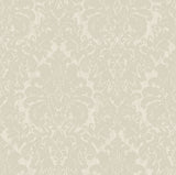 Betina White Damask Wallpaper with Metallic Textured Finish - Sirpi 4058-24804