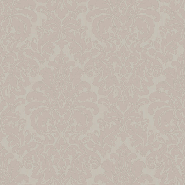 Betina Rose Damask Wallpaper with Metallic Textured Traditional Motif - Sirpi 4058-24805