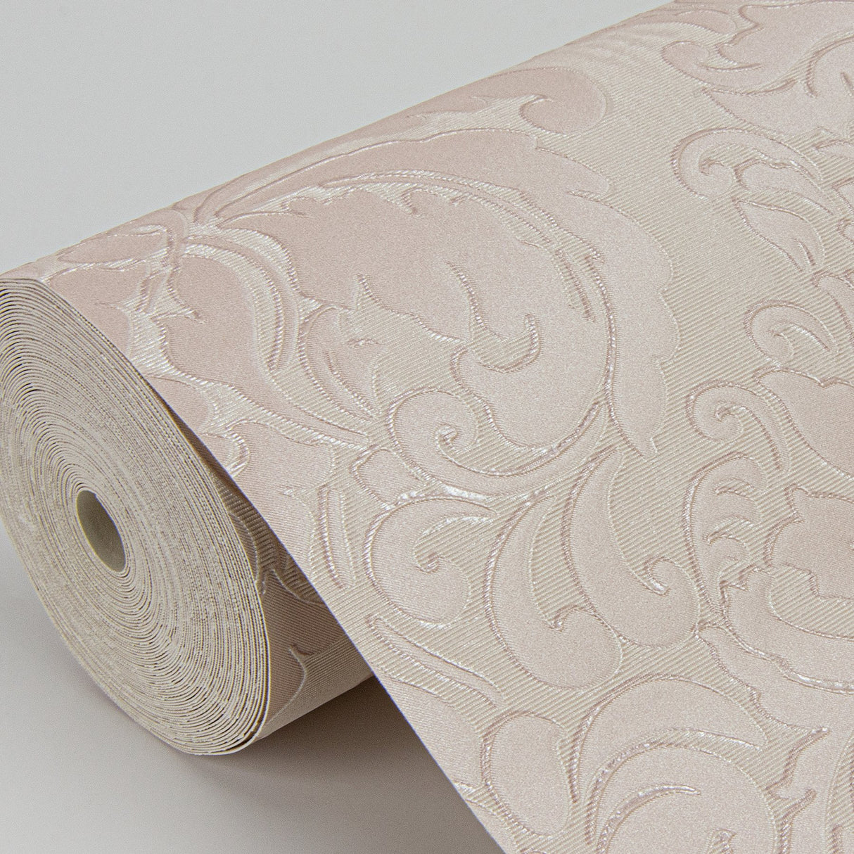 Betina Rose Damask Wallpaper with Metallic Textured Traditional Motif - Sirpi 4058-24805