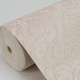 Betina Rose Damask Wallpaper with Metallic Textured Traditional Motif - Sirpi 4058-24805