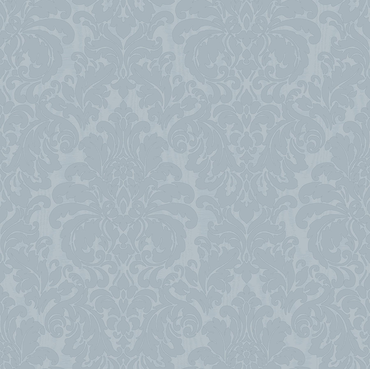 Betina Light Blue Damask Wallpaper with Metallic Textured Damask - Sirpi 4058-24806