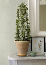 Angelina Light Yellow Moire Wallpaper with Glam Woodgrain Motif - Sirpi 4058-24812