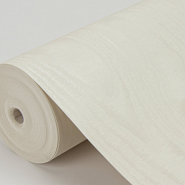 Angelina Cream Moire Wallpaper with Glam Woodgrain on Silk-Look Texture - Sirpi 4058-24813