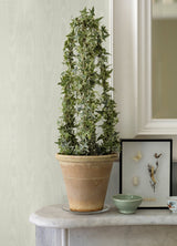 Angelina White Moire Wallpaper with Pearlescent Woodgrain Glam Style - Sirpi 4058-24814