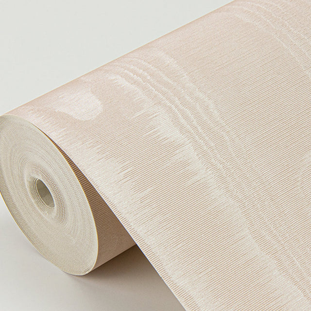 Angelina Rose Moire Wallpaper with Glam Metallic Woodgrain Pattern - Sirpi 4058-24815