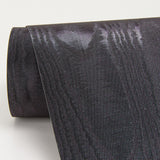 Angelina Black Moire Wallpaper with Glam Metallic Woodgrain Pattern - Sirpi 4058-24819