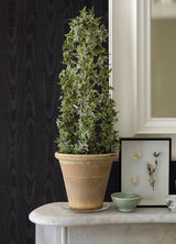 Angelina Black Moire Wallpaper with Glam Metallic Woodgrain Pattern - Sirpi 4058-24819