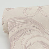 Noemi Rose Acanthus Wallpaper with Metallic Raised Ink Scrolls - Sirpi 4058-24835