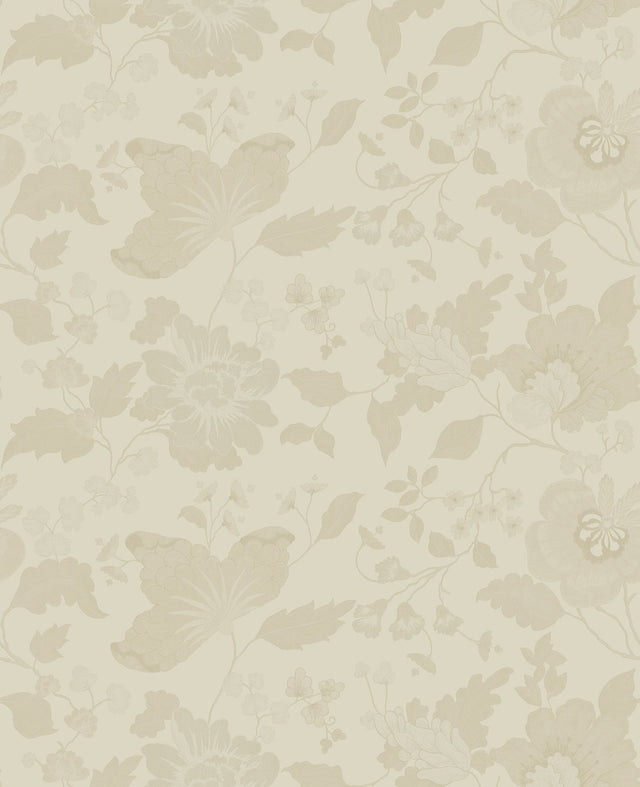 Vittoria Cream Floral Wallpaper with Raised Ink Botanical Pattern - Sirpi 4058-24842