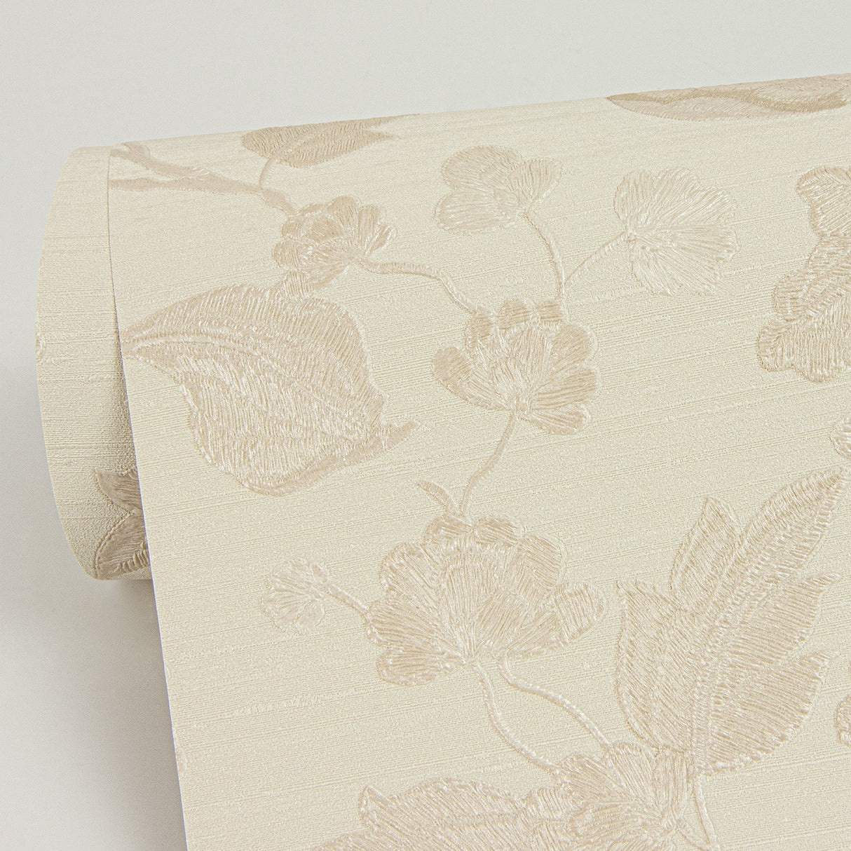 Vittoria Cream Floral Wallpaper with Raised Ink Botanical Pattern - Sirpi 4058-24842