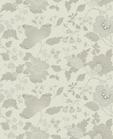 Vittoria White Floral Wallpaper with Raised Ink Botanical Pattern - Sirpi 4058-24844