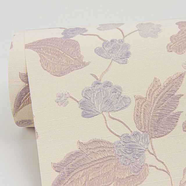 Vittoria Rose Floral Wallpaper with Raised Ink Botanical Motif - Sirpi 4058-24845