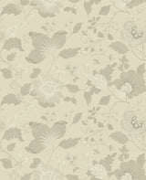 Vittoria Light Pink Floral Vinyl Wallpaper with Raised Ink Botanical Pattern, Traditional Style - Sirpi 4058-24847