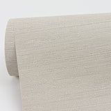 Aida Beige Horizontal Silk Wallpaper with Fabric & Woven Texture, Farmhouse Style - Sirpi 4058-24853