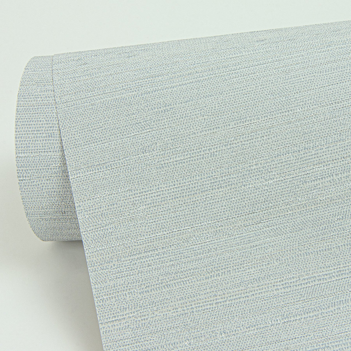 Aida Light Blue Horizontal Silk Wallpaper with Textured Fabric & Woven Look - Sirpi 4058-24856
