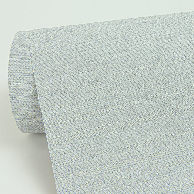 Aida Light Blue Horizontal Silk Wallpaper with Textured Fabric & Woven Look - Sirpi 4058-24856