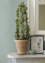 Aida Light Blue Horizontal Silk Wallpaper with Textured Fabric & Woven Look - Sirpi 4058-24856