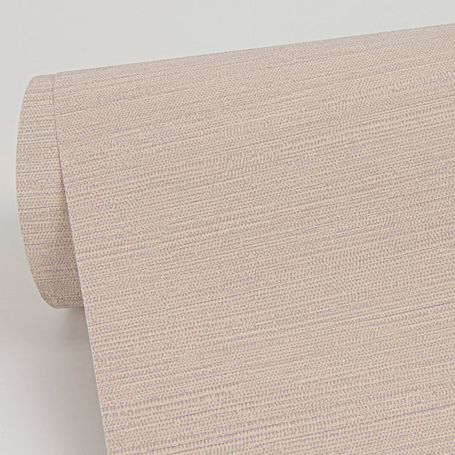 Aida Rose Horizontal Silk Wallpaper with Fabric & Woven Textures, Farmhouse Style - Sirpi 4058-24858