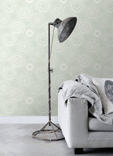 Sonnet Sage Floral Wallpaper with Modern Botanical Flowers Pattern - Chesapeake 4060-128861