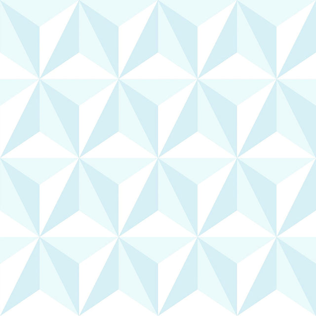 Adella Sky Blue Geometric Wallpaper with Kids Graphic Geometric Pattern - Chesapeake 4060-138912