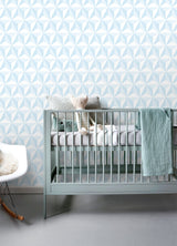 Adella Sky Blue Geometric Wallpaper with Kids Graphic Geometric Pattern - Chesapeake 4060-138912