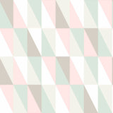 Inez Pastel Geometric Wallpaper with Kids Graphic Triangle Motif - Chesapeake 4060-138919