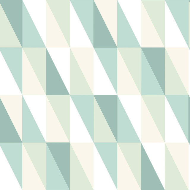 Inez Teal Geometric Wallpaper with Kids Graphic Geometrics Pattern - Chesapeake 4060-138920