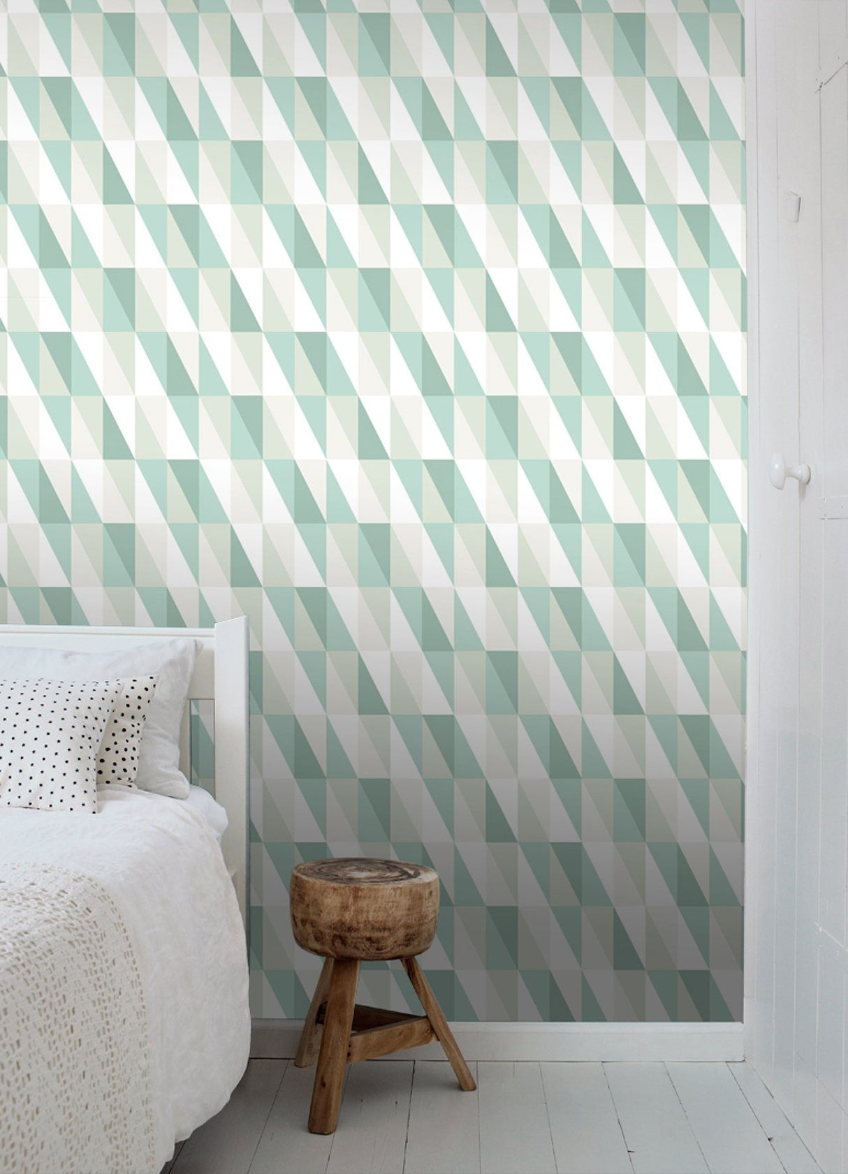 Inez Teal Geometric Wallpaper with Kids Graphic Geometrics Pattern - Chesapeake 4060-138920