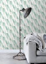Inez Teal Geometric Wallpaper with Kids Graphic Geometrics Pattern - Chesapeake 4060-138920