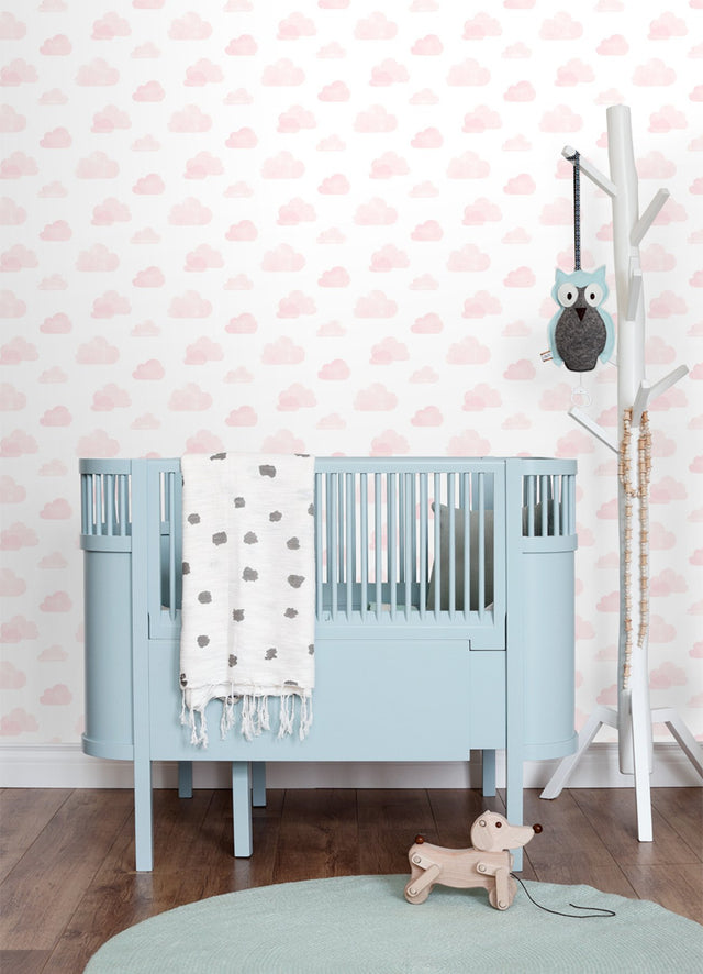 Irie Pink Clouds Wallpaper with Kids Graphics Clouds Pattern - Chesapeake 4060-138929