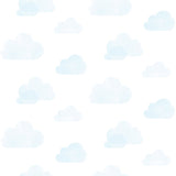 Irie Blue Clouds Wallpaper with Kids Graphic Cloud Pattern - Chesapeake 4060-138930